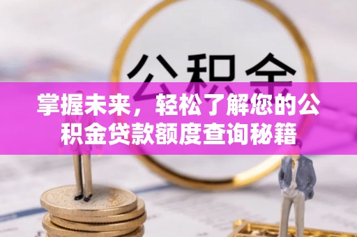 门源掌握未来，轻松了解您的公积金贷款额度查询秘籍