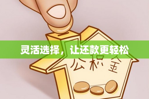 门源灵活选择，让还款更轻松