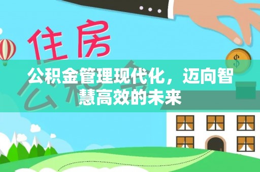 门源公积金管理现代化，迈向智慧高效的未来