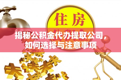 门源揭秘公积金代办提取公司，如何选择与注意事项