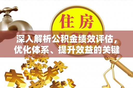 门源深入解析公积金绩效评估，优化体系、提升效益的关键路径