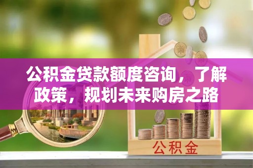 门源公积金贷款额度咨询，了解政策，规划未来购房之路