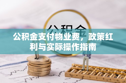 门源公积金支付物业费，政策红利与实际操作指南