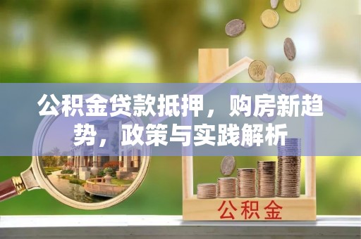 门源公积金贷款抵押，购房新趋势，政策与实践解析